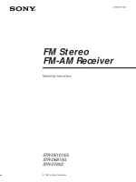 Sony STR-DE815G - Owners Manual